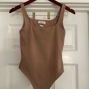 Aritzia Babaton Brown Tank Bodysuit
